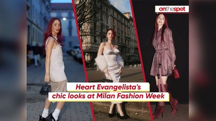 On the Spot: Heart Evangelista's chic looks at Milan Fashion Week