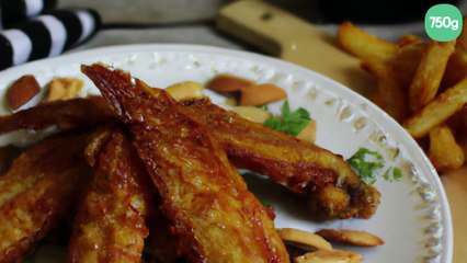 Ailes de chapon frites aux amandes