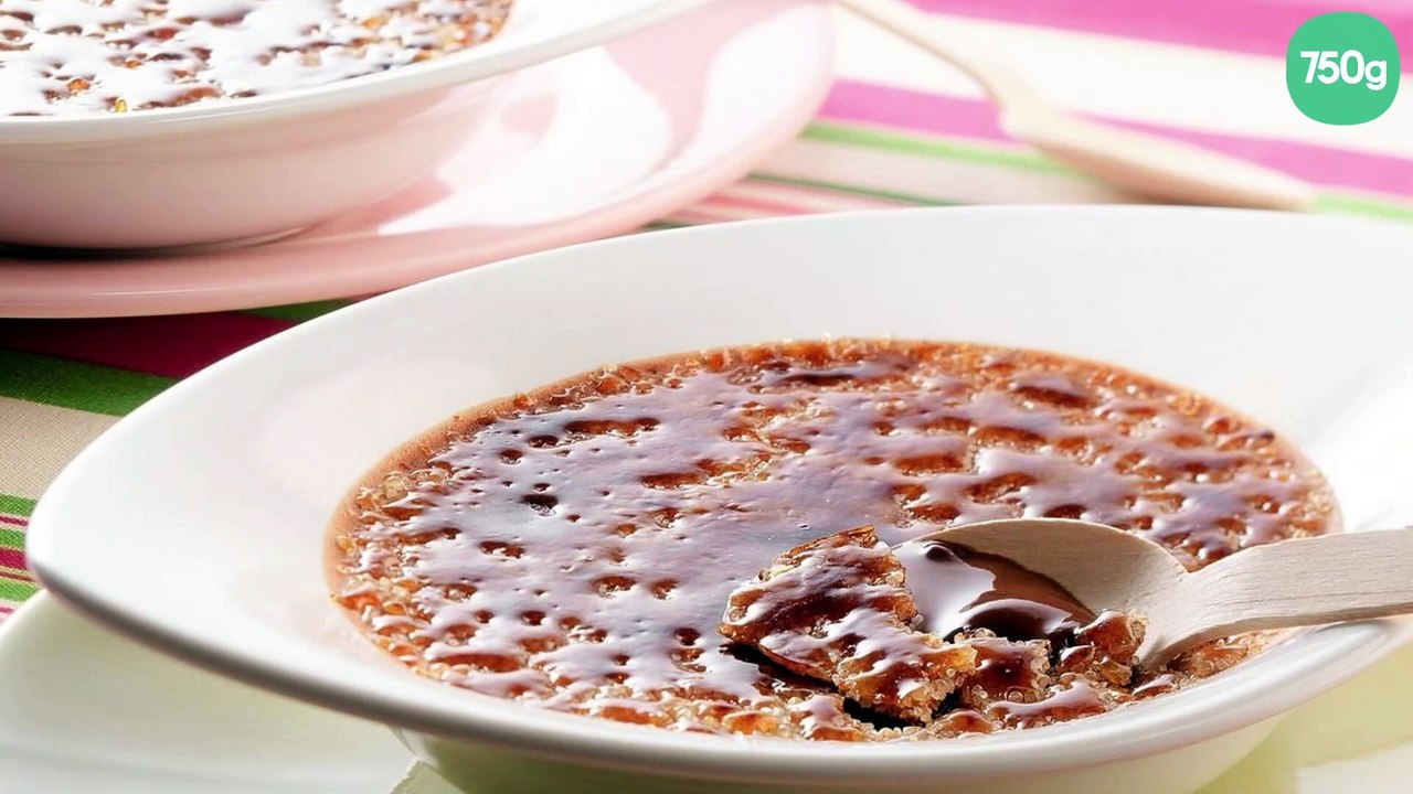 Crème au chocolat façon crème brûlée