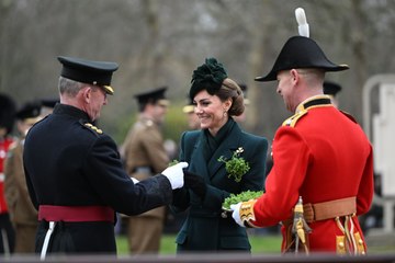 La princesse Kate enfin de retour aux côtés des Irish Guards