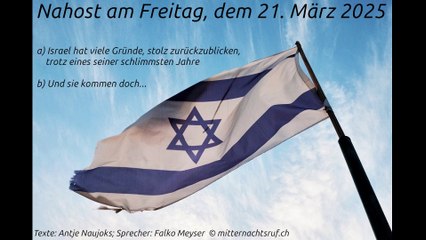 Nahost am Freitag, dem 21. März 2025