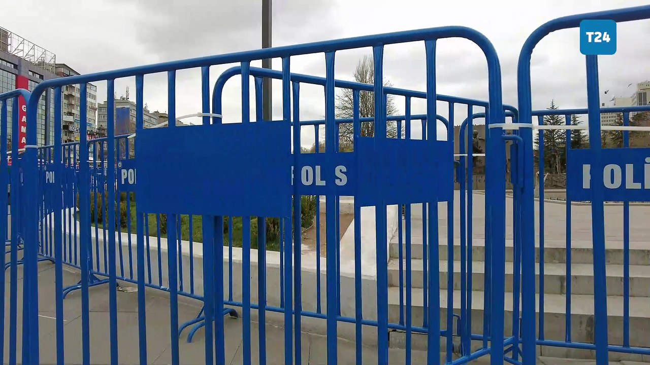 Güvenpark polis bariyerleriyle kapatıldı
