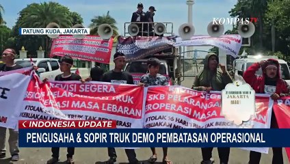 Aptrindo Unjuk Rasa Tolak Pembatasan Operasional Truk Selama Mudik 2025