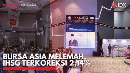 Bursa Asia Melemah, IHSG Terkoreksi 2,14%
