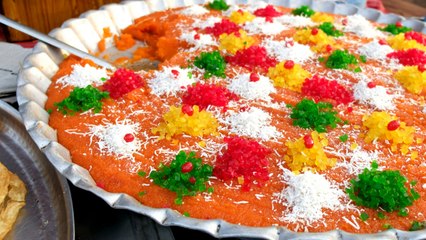 Halwa Puri seller during Ramzan month in Ahmedabad.