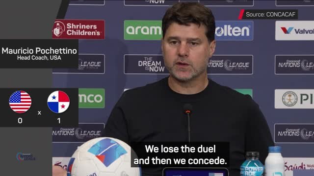 Pochettino laments USA's lack of aggression in loss to Panama