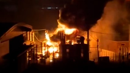 Video shows huge blaze that shutdown London's busiest airport