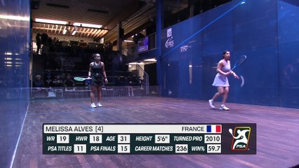 PSA Squash Tour - German Open (quart de finale) - Mélissa Alves - Amina El Rihany