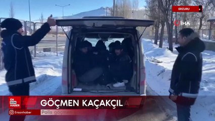 Erzurum'da polis göçmen kaçakçılarına göz açtırmıyor