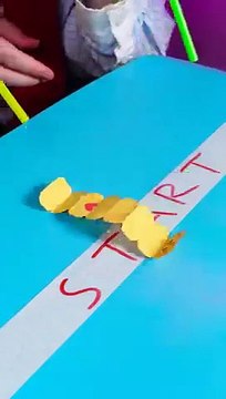 Who Has the Fastest Worm?🐛🏁 Wiggle, Wiggle! #crafts #fun