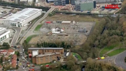 Chiuso per incendio aeroporto Heathrow, le immagini aeree dello scalo londinese