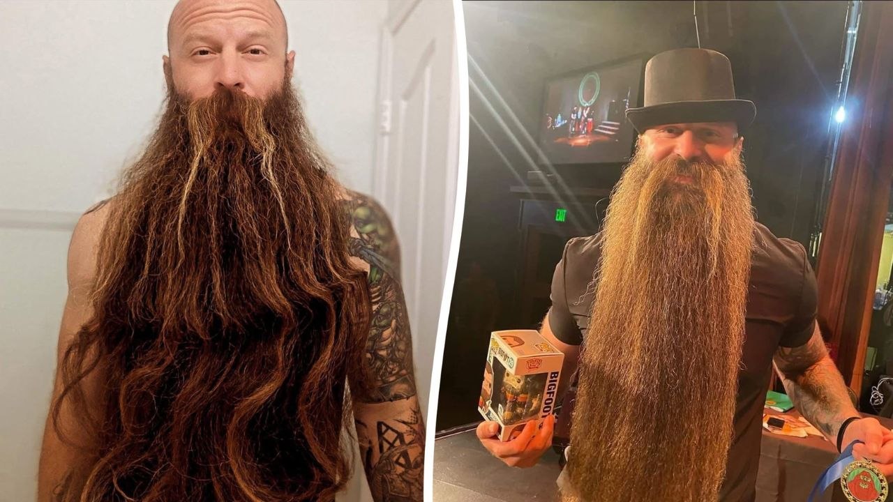 Vater gewinnt zum zweiten Mal in Folge den Preis für Amerikas schönsten Bart