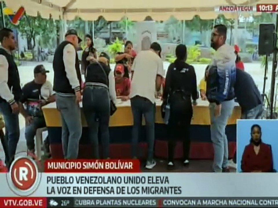 Anzoátegui I Ciudadanos del mcpio. Simón Bolívar unen sus voces en defensa de migrantes venezolanos
