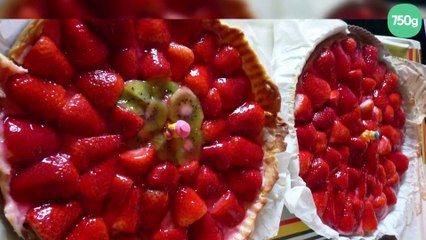 Tarte sablée aux fraises et aux kiwis