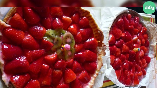Tarte sablée aux fraises et aux kiwis