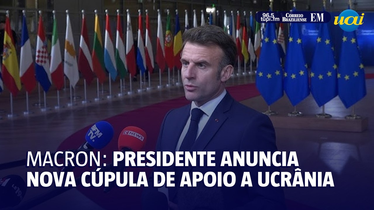 Macron anuncia nova cúpula de países aliados da Ucrânia