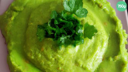 Mousse d'avocats à la coriandre