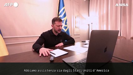 Zelensky: "Sono fiducioso che continueranno ad arrivare aiuti da Europa e Usa"