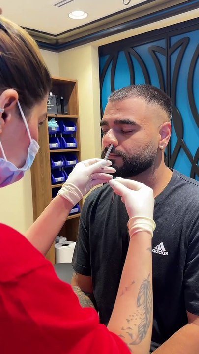 Unleash Your Edge with a Bold Nose Piercing! #nosepiercing #earpiercing #septumpiercing #dubai