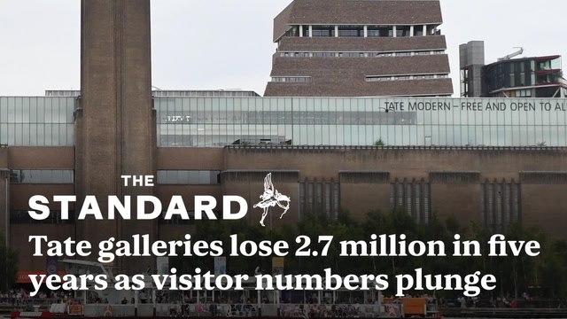 Visitor numbers plunge at London art museums as Tate galleries lose 2.7 million in five years