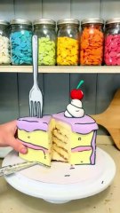 Cartoon cakes look pretty deceiving!