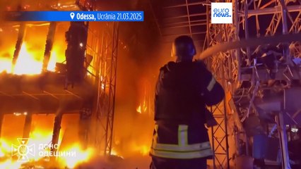 Cidade ucraniana de Odessa alvo de grande ataque de drones russos