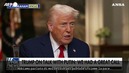 Trump a Fox News: "Non ho discusso con Putin degli aiuti all'Ucraina"