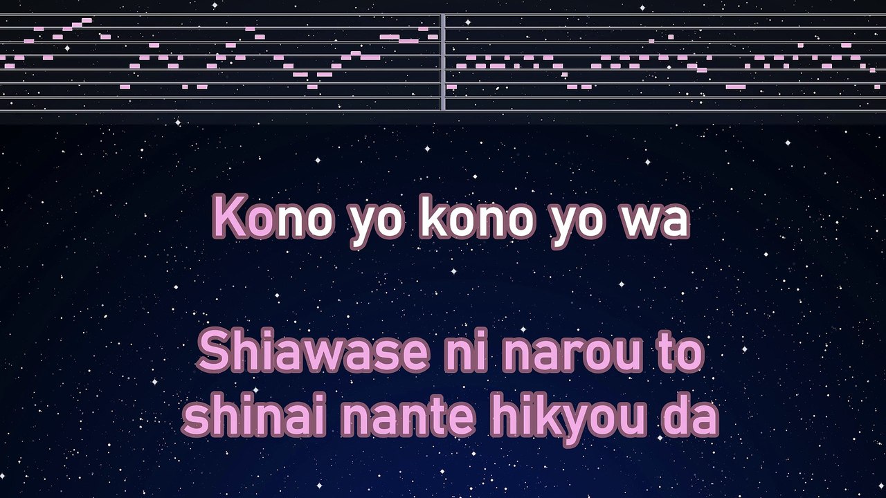 Karaoke♬ UNDEAD - YOASOBI【No Guide Melody】 Lyric Romanized Monogatari Series: Off & Monster Season