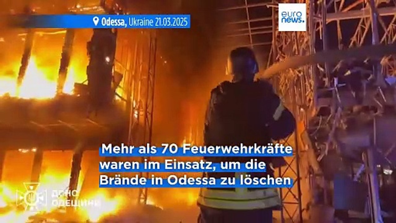 Massive russische Luftangriffe auf Odessa und weitere Regionen