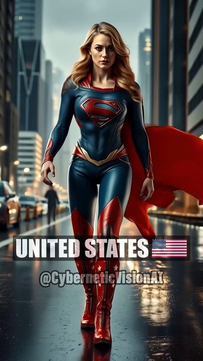 SUPERWOMAN AROUND THE WORLD #ai #viral #womanpower