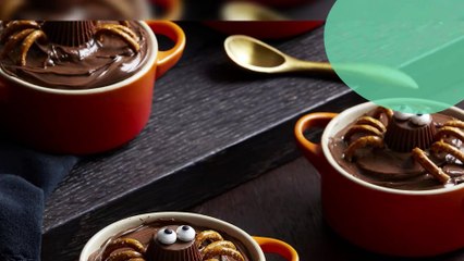 Araignées au chocolat et cacahuètes