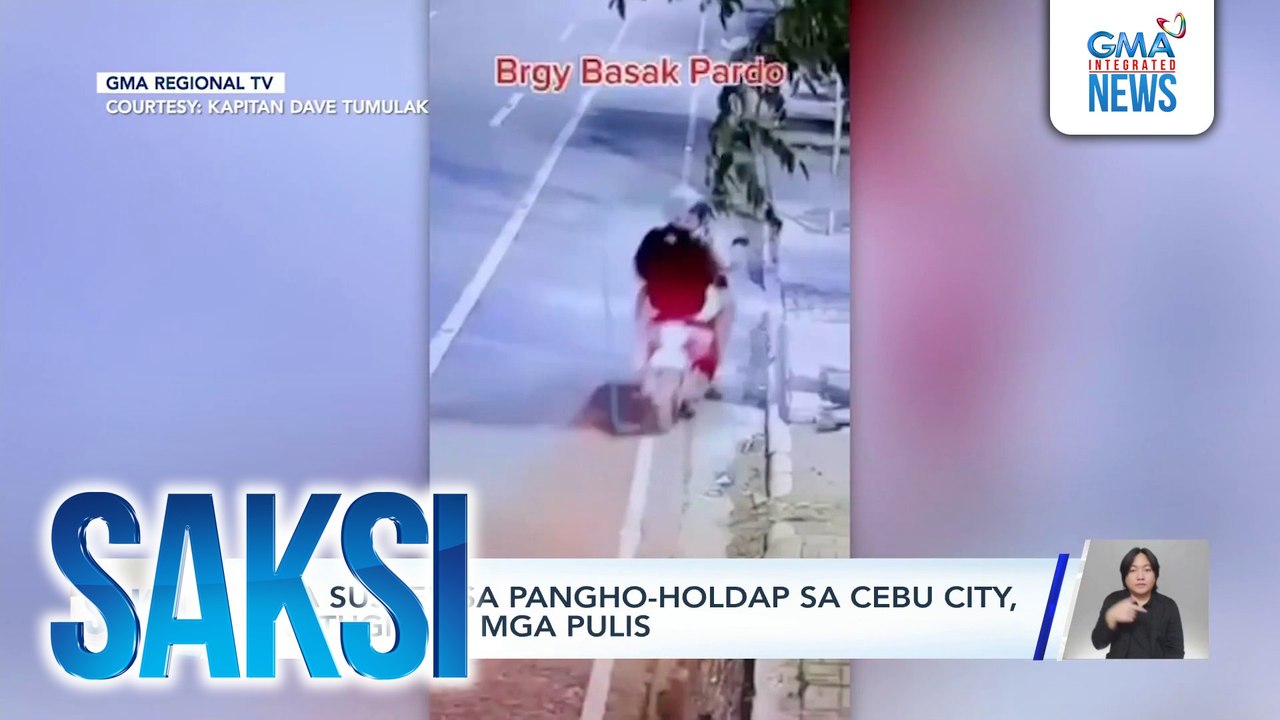4 na suspek sa pangho-holdap sa Cebu City, tinutugis ng mga pulis | Saksi