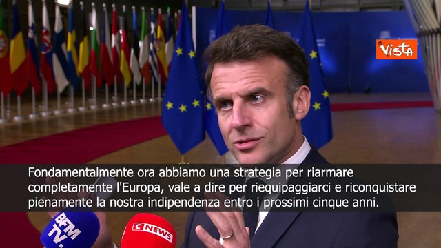 Macron: Il libro bianco della Commissione rappresenta cambiamento della dottrina europea