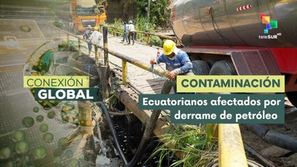 Río Esmeraldas contaminado por derrame de petróleo