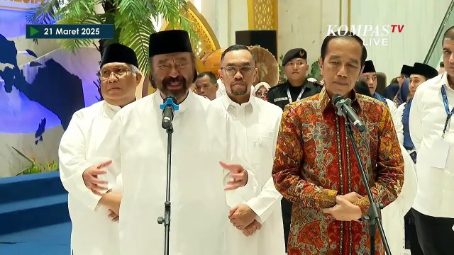 Surya Paloh Buka Suara usai Diapit Jokowi dan Puan Maharani di Acara Buka Puasa Bersama