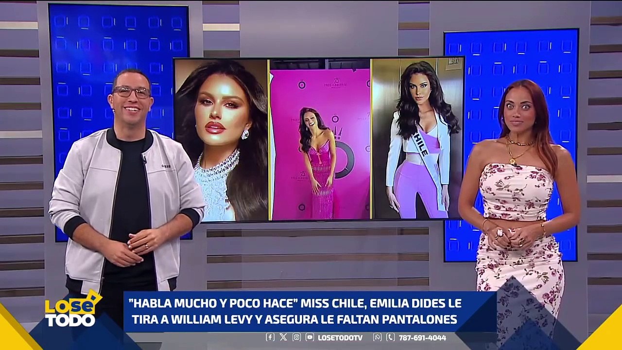Miss Universo Chile decepcionada de William Levy