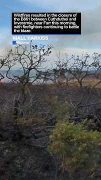 Firefighters making ‘good progress’ as fight against wildfire blaze off B861 between Culduthel and Inverarnie continues