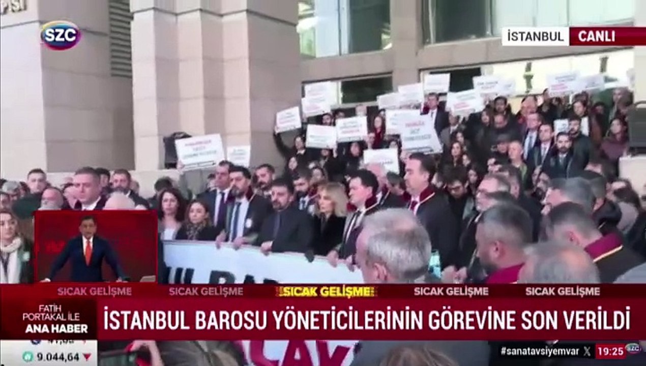 İstanbul Barosu yöneticilerinin görevine son verildi