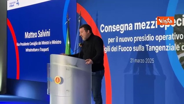 Salvini: Alta velocità? Entro l'anno prossimo in tre ore da Roma a Bari