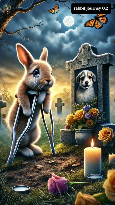 The rabbit_ saved and dog _doglover _rabbitrescue _cuteanimal _cartoon ai_shorts(1080P_HD)