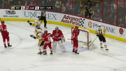 Penguins 16-17 Season - Daley settles down airborne puck, fires a rocket past Ward