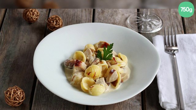 Orecchiette au boudin blanc et chataîgnes