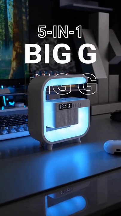 Wireless charger and music stations with colourful lights gadgets