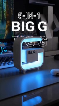 Wireless charger and music stations with colourful lights gadgets