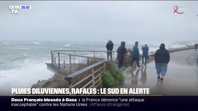 Pluies diluviennes, rafales de vent: le sud de la France en alerte
