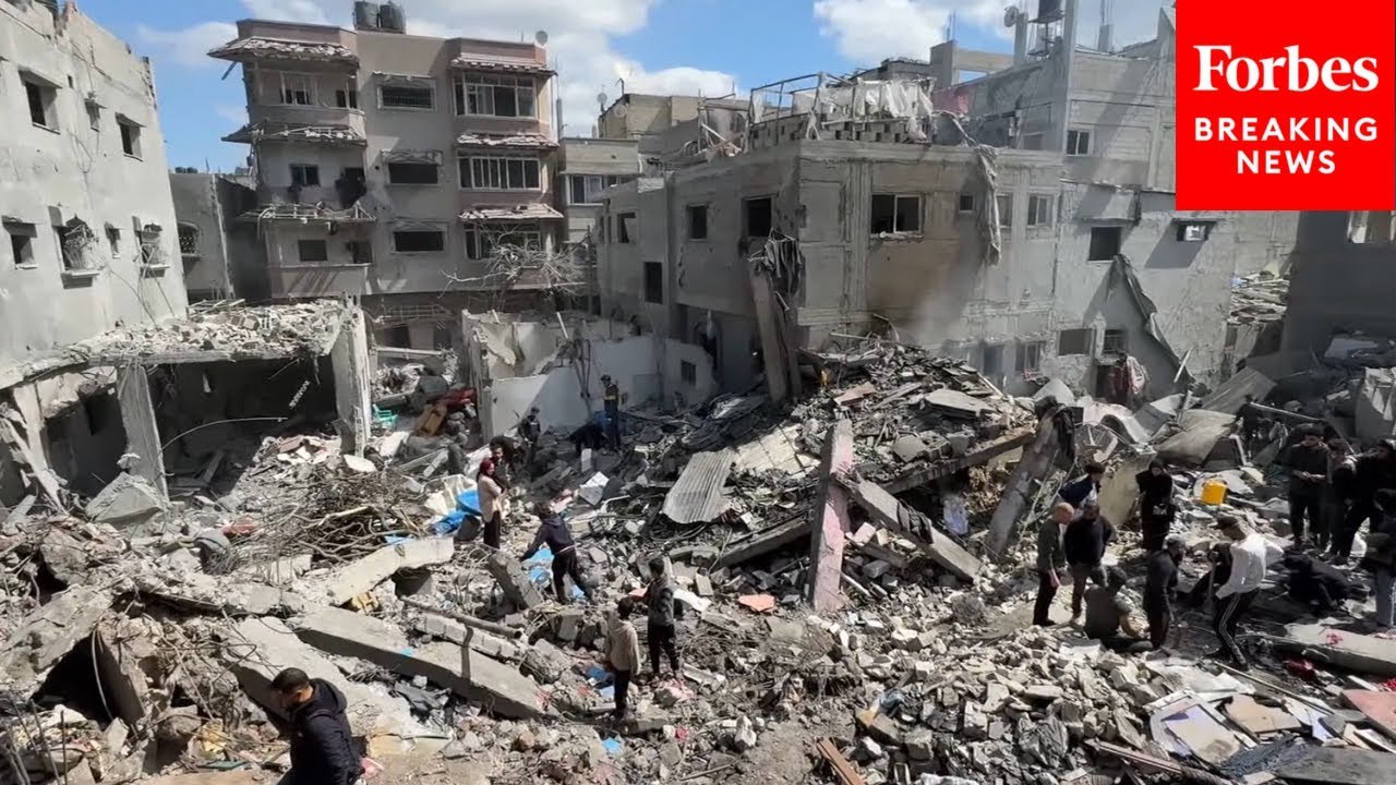 Aftermath Of Israeli Airstrike As Death Toll In Gaza Passes 50,000 According To Local Authorities