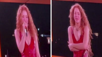 Shakira llora en su concierto en CDMX por ovación del público