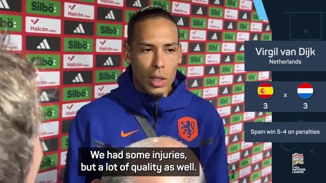 Van Dijk 'proud' to show up against Spain despite elimination