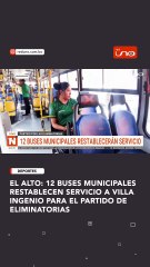 BUSES EL ALTO REACTIVAN SU SERVICIO MAÑANA POR PARTIDO DE ELIMINATORIAS
