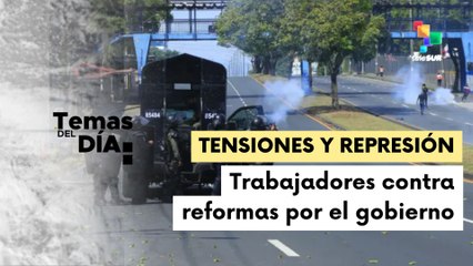 La policía panameña reprime al gremio de docentes